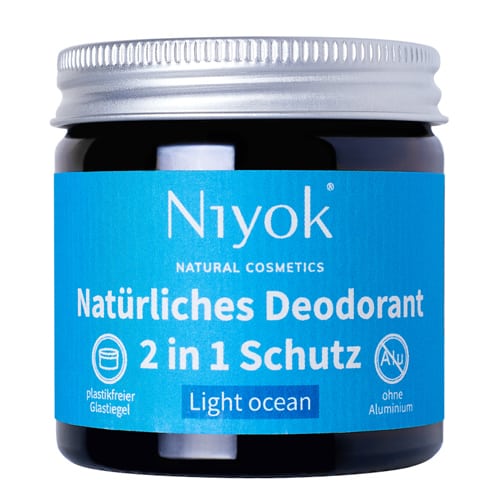 Light ocean - 2 in 1 anti-transpirante Deocreme - Niyok 40 ml