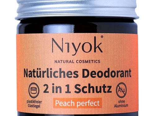 Peach perfect - 2 in 1 anti-transpirante Deocreme - Niyok 40 ml