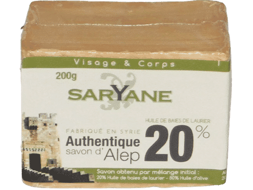 Aleppo Seife - 20% Lorbeeröl und 80% Olivenöl