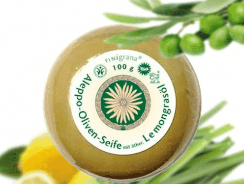 Aleppo Seife Lemongrass - Duftseife - Pearl & Finigrana 100 g
