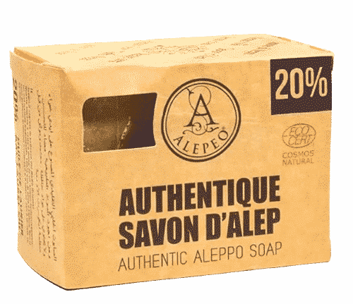 Aleppo Seife mit Olivenöl und 20% Lorbeeröl - Alepeo 200 g