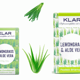 2er Set - Lemongrass und Aloe Vera - Festes Shampoo und Conditioner - Klar 2 x 100 g