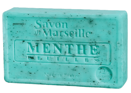 Savon de Marseille mit Minzeblättchen