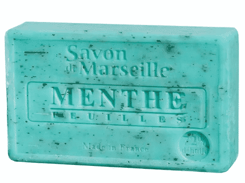 Savon de Marseille mit Minzeblättchen - Marseiller Seife 100 g