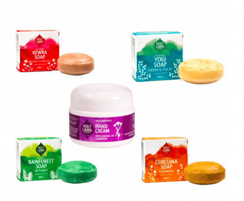 4er Set Seifen + Handcreme - Holy Lama