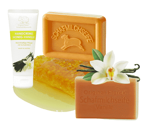 Vanille - Honig Set - Handcreme + Schafmilchseifen - Florex & Ovis