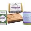 Vegane Pflege I - Seife + Shampoo + Conditioner + Seifenablage