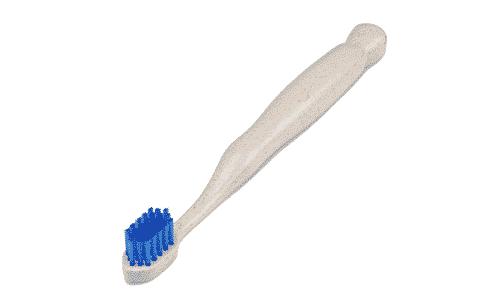 Bio Zahnbürste für Kinder blau