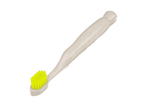 Bio Zahnbürste für Kinder gelb