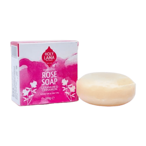 Rosen Seife mit Geranium & Zimt - Holy Lama 100 g