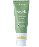 Zahncreme aus Kokosöl - Pfefferminze & Zitrone - Niyok 75 ml (Eigenschaften: mit Fluorid)