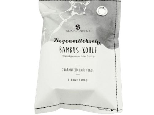 Ziegenmilchseife mit Bambuskohle