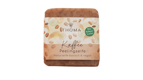 Kaffeeseife mit Kakaobutter - Peelingseife - Thoma 100 g