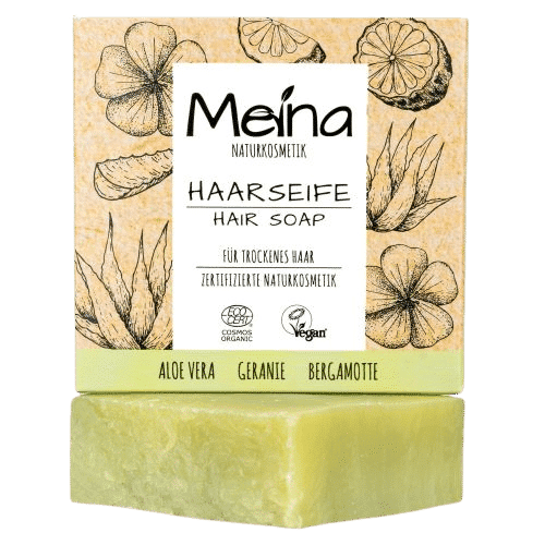 Haarseife mit Aloe Vera & Bergamotte - Meina 80 g