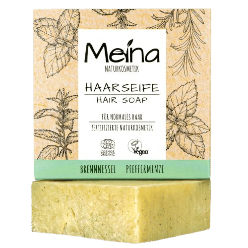 Haarseife mit Brennnessel & Pfefferminze - Meina 80 g