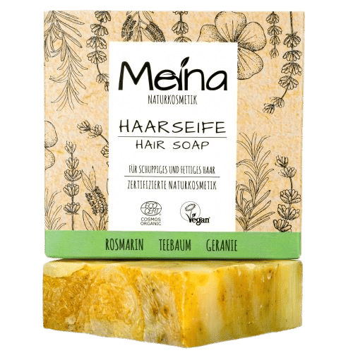 Haarseife mit Teebaum & Rosmarin - Meina 80 g