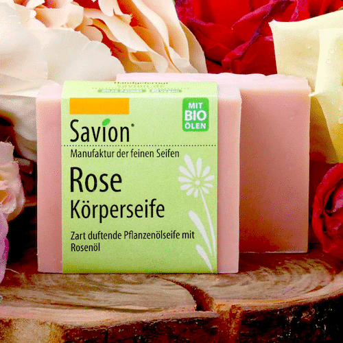 Seife mit Rose - Rosenseife