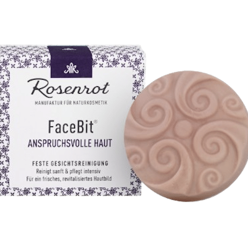 Feste Gesichtsreinigung - Anspruchsvolle Haut - Rosenrot 50 g