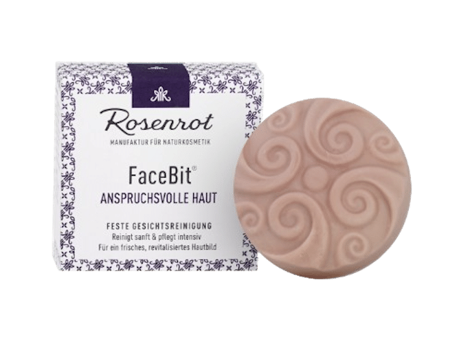 Feste Gesichtsreinigung - Anspruchsvolle Haut - Rosenrot 50 g